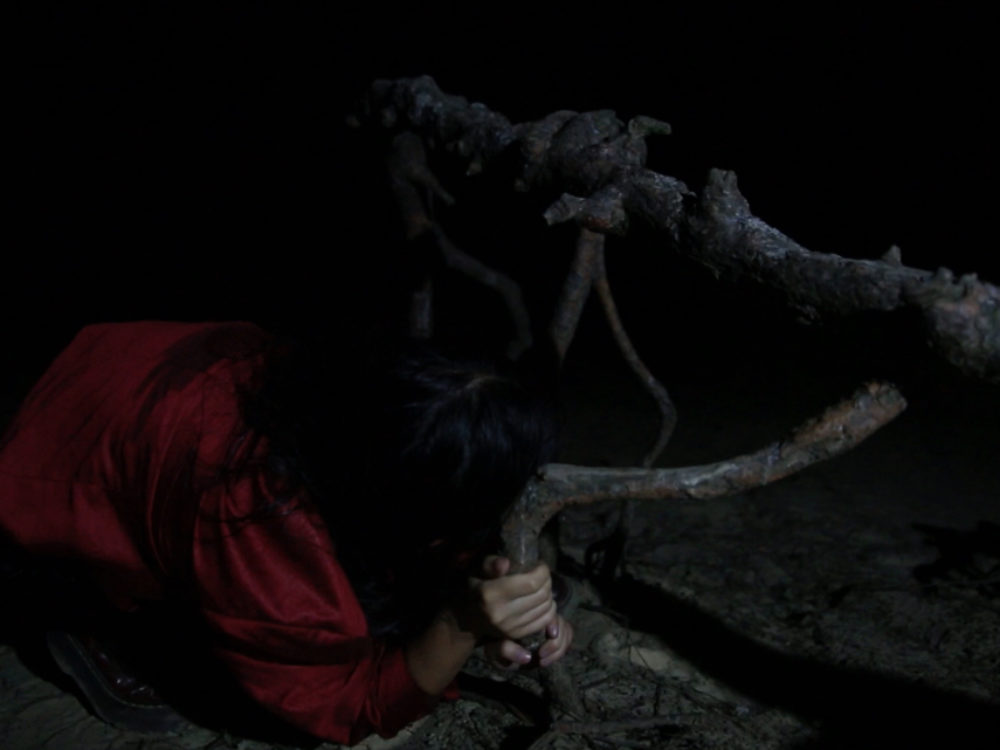 Fist Piece, video installation still, 2017